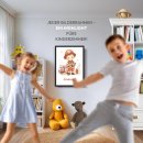 Fotodruck mit Bilderrahmen f&uuml;r Kinder - Fire Boy -...