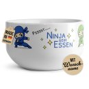 M&uuml;slisch&uuml;ssel mit Motiv - Ninja Blau Gr&uuml;n...