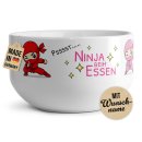 M&uuml;slisch&uuml;ssel mit Motiv - Ninja Pink Rot - mit...