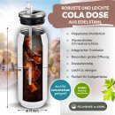Cola-Dose - Good Vibes Only - mit Name - Wei&szlig; 420 ml