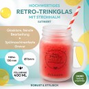 Personalisiertes Trinkglas mit Strohhalm - mit Name - Sei...