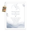 Blechschild zur Hochzeit - Ehegel&amp;uuml;bde - mit...