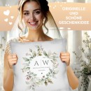 Personalisiertes Kissen zur Hochzeit - Kranz - mit...
