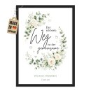 Fotodruck mit Bilderrahmen zur Hochzeit - Gemeinsamer Weg...