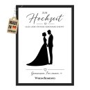 Fotodruck mit Bilderrahmen zur Hochzeit - Gemeinsam....