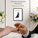 Fotodruck mit Bilderrahmen zur Hochzeit - Gemeinsam....