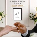 Fotodruck mit Bilderrahmen zur Hochzeit - Ja - mit Namen...