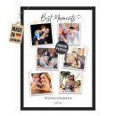 Fotodruck mit Bilderrahmen zur Hochzeit - Best Moments -...