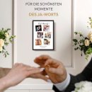 Fotodruck mit Bilderrahmen zur Hochzeit - Best Moments -...