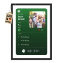 Fotodruck mit Bilderrahmen zur Hochzeit - Playlist - mit...