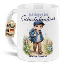Personalisierte Tasse zur Einschulung - Schulabenteuer...