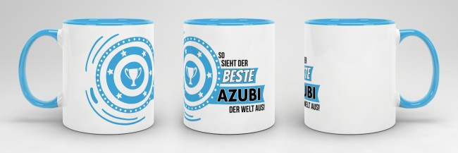 Berufe-Tasse - So sieht der beste Azubi aus - Hellblau