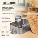 Brotdose mit Gravur zur Einschulung - ABC - mit Name -...