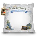 G&auml;stebuch-Kissen - Einschulung Junge - mit Name...