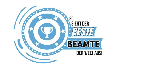 Berufe-Tasse - So sieht der beste Beamter aus - Hellblau