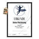 Fotodruck mit Bilderrahmen - Urkunde f&uuml;r...