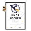 Fotodruck mit Bilderrahmen - Urkunde f&uuml;r...