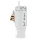 Personalisierter Edelstahl-Thermobecher mit Strohhalm -...