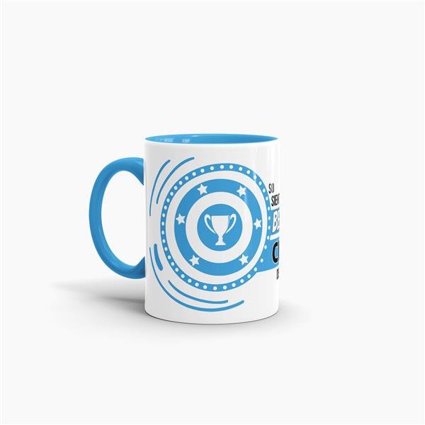 Berufe-Tasse - So sieht der beste Chef aus - Hellblau
