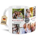Personalisierte Tasse - Frohe Weihnachten mit Fotocollage...