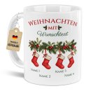 Weihnachts-Tasse - Str&uuml;mpfe f&uuml;r die Familie -...