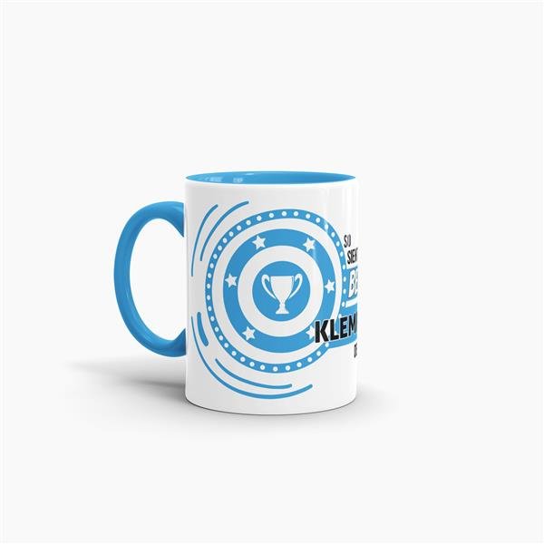 Berufe-Tasse - So sieht der beste Klempner aus - Hellblau