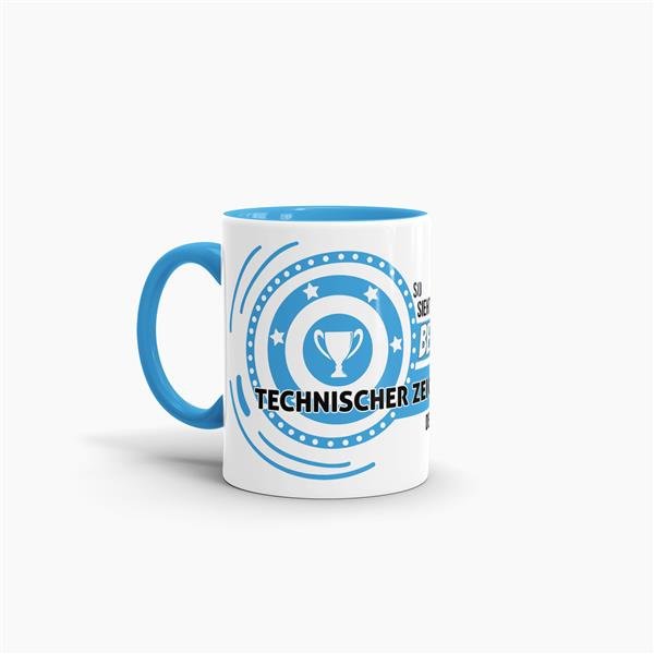 Berufe-Tasse - So sieht der beste Technischer Zeichner aus - Hellblau