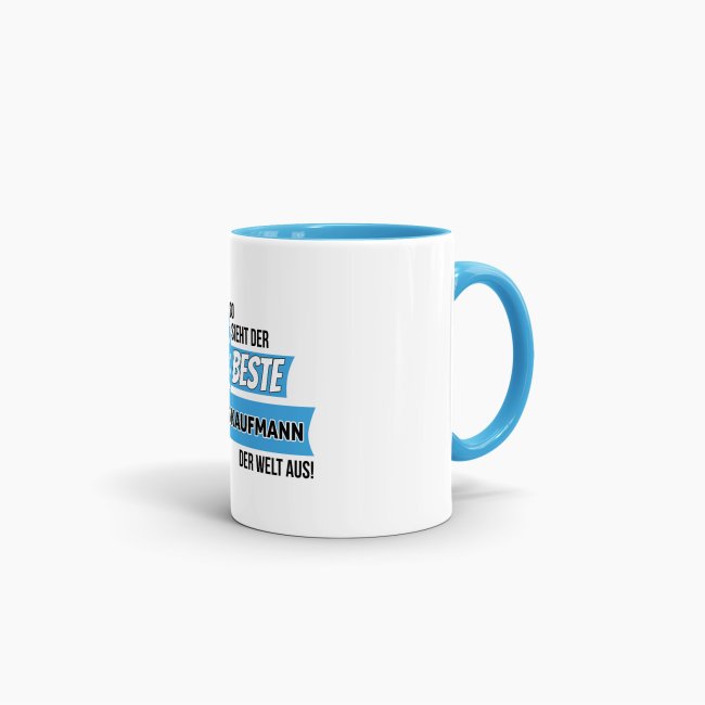 Berufe-Tasse - So sieht der beste Veranstaltungskaufmann aus - Hellblau