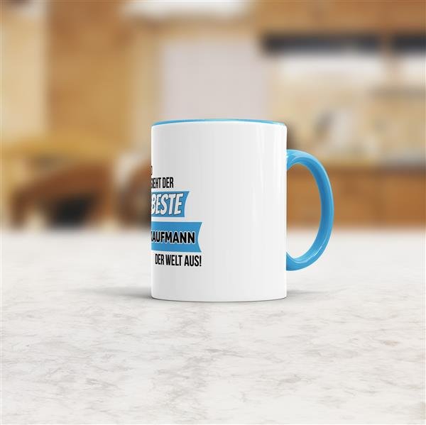 Berufe-Tasse - So sieht der beste Veranstaltungskaufmann aus - Hellblau