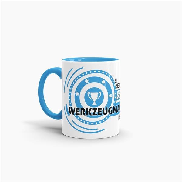 Berufe-Tasse - So sieht der beste Werkzeugmacher aus - Hellblau