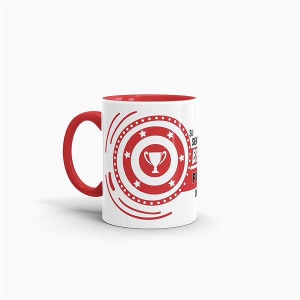 Berufe-Tasse - So sieht die beste Pilotin aus - Rot