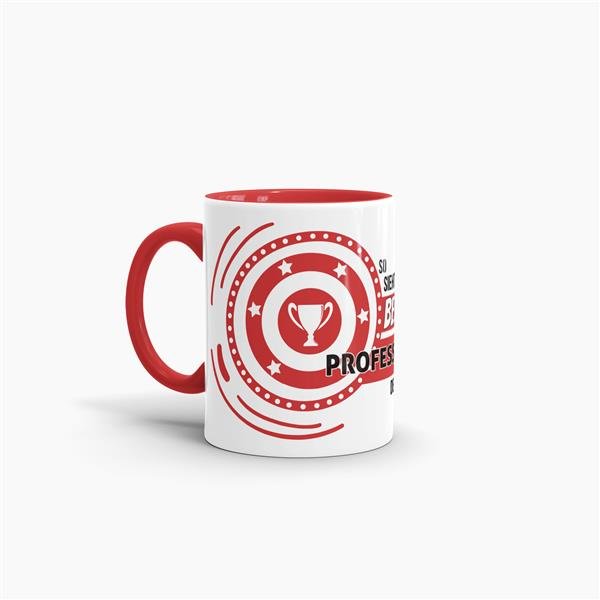 Berufe-Tasse - So sieht die beste Professorin aus - Rot