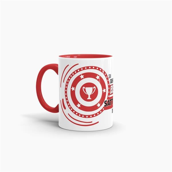 Berufe-Tasse - So sieht die beste Sattlerin aus - Rot