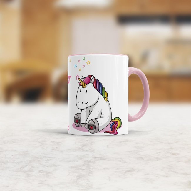Tasse - Die gem&uuml;tlichsten Einh&ouml;rner werden im Oktober geboren - Rosa