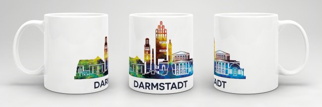 Skyline Darmstadt Weiss