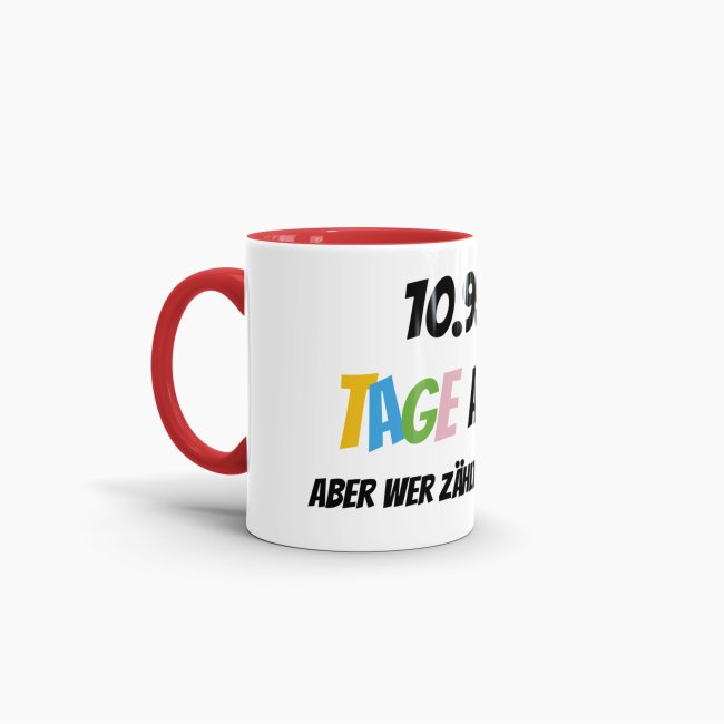 Tasse zum 30. Geburtstag - 10958 Tage alt - aber wer z&auml;hlt schon mit - Rot