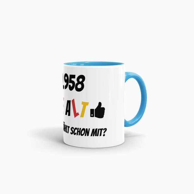 Tasse zum 30. Geburtstag - 10958 Tage alt - aber wer z&auml;hlt schon mit - Blau