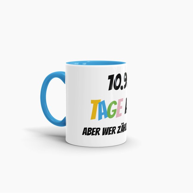 Tasse zum 30. Geburtstag - 10958 Tage alt - aber wer z&auml;hlt schon mit - Blau