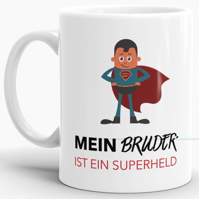 Tasse Mein Bruder ist ein Superheld Weiss