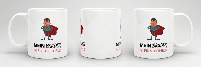 Tasse Mein Bruder ist ein Superheld Weiss