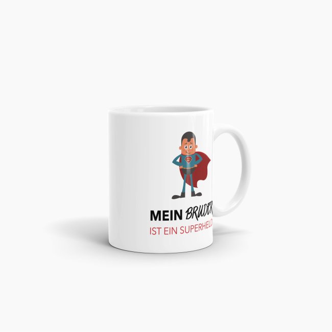 Tasse Mein Bruder ist ein Superheld Weiss