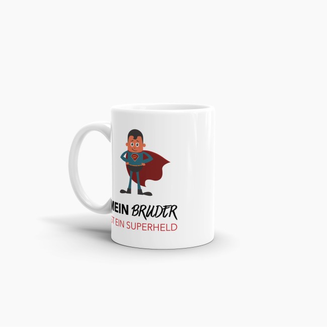 Tasse Mein Bruder ist ein Superheld Weiss
