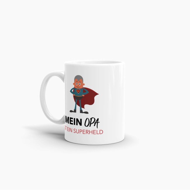 Tasse Mein Opa ist ein Superheld Weiss