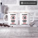 Tasse - Es dauerte 18 Jahre um so gut auszusehen - Weiss