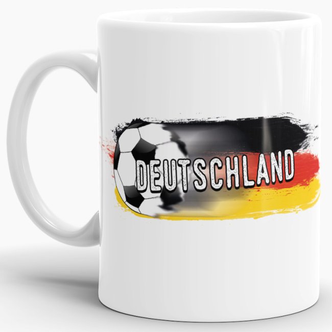 Tasse Deutschland Fussball Weiss