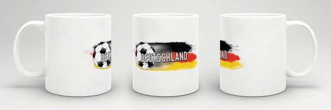 Tasse Deutschland Fussball Weiss
