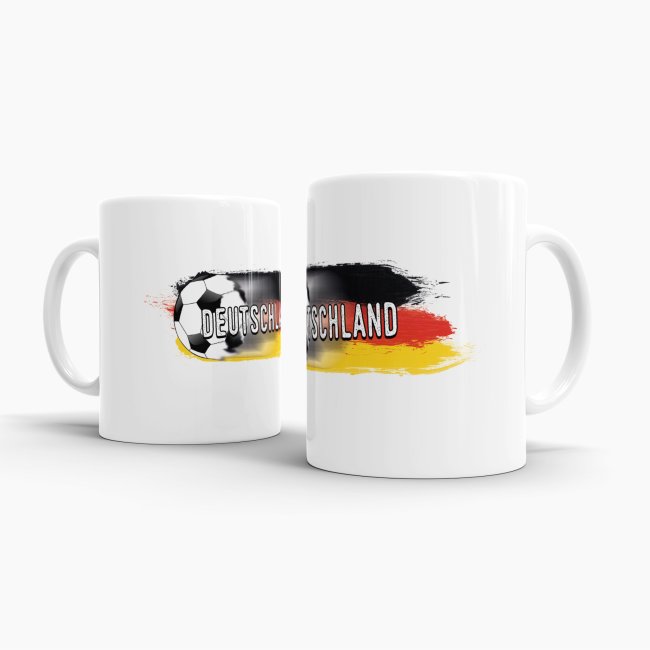Tasse Deutschland Fussball Weiss
