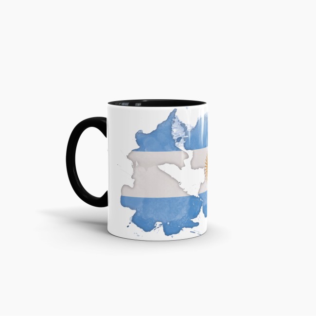 Tasse Wasserfarben Argentinien Schwarz