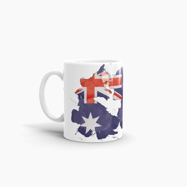 Tasse Wasserfarben Australien