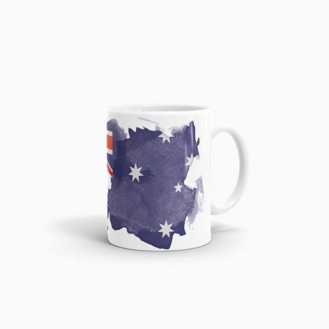 Tasse Wasserfarben Australien